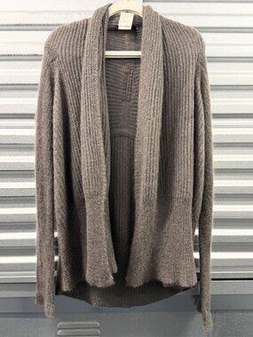 RICK OWENS AW08 STAG Dust Grey Mohair Blend Knit Draped Cardigan Sz XS